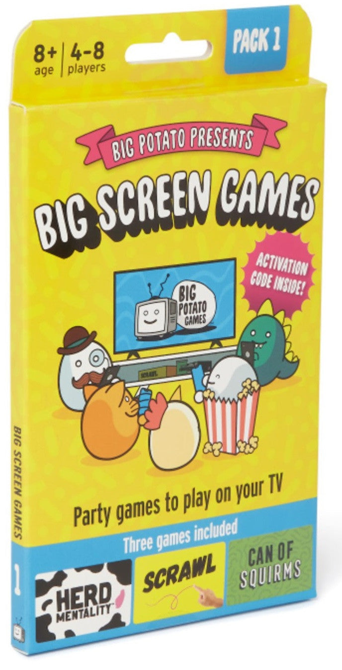 Big Screen Games - Play Herd Mentality, Scrawl and Can Of Squirms on your tablet or TV (Preorder) - Good Games