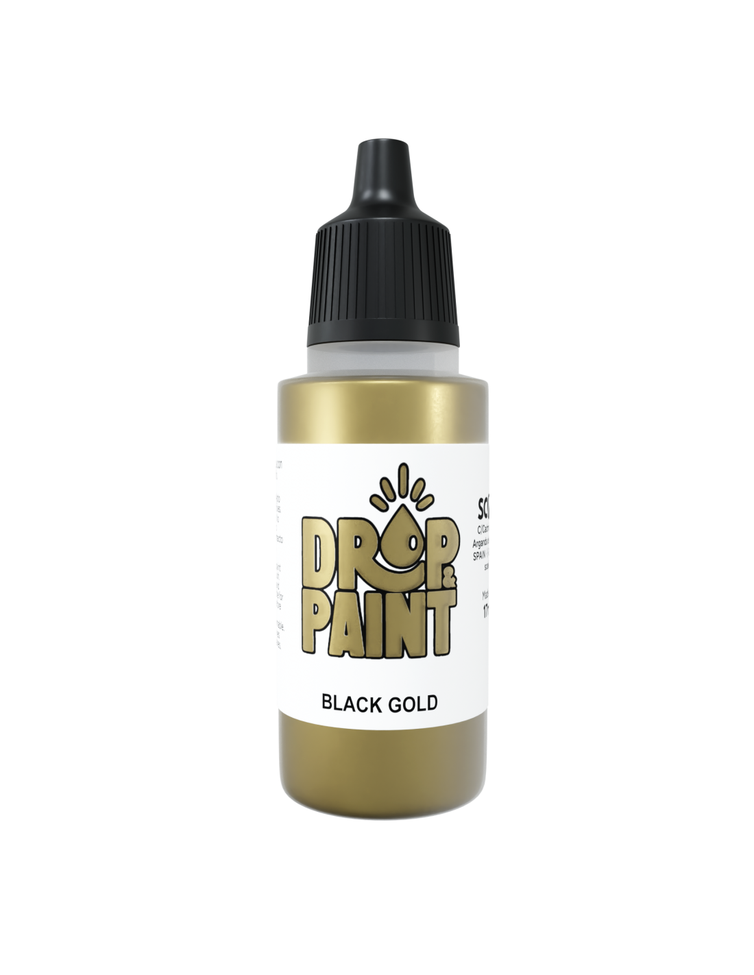Scale 75 Drop and Paints Acrylic Paint 17ml - Black Gold - Good Games