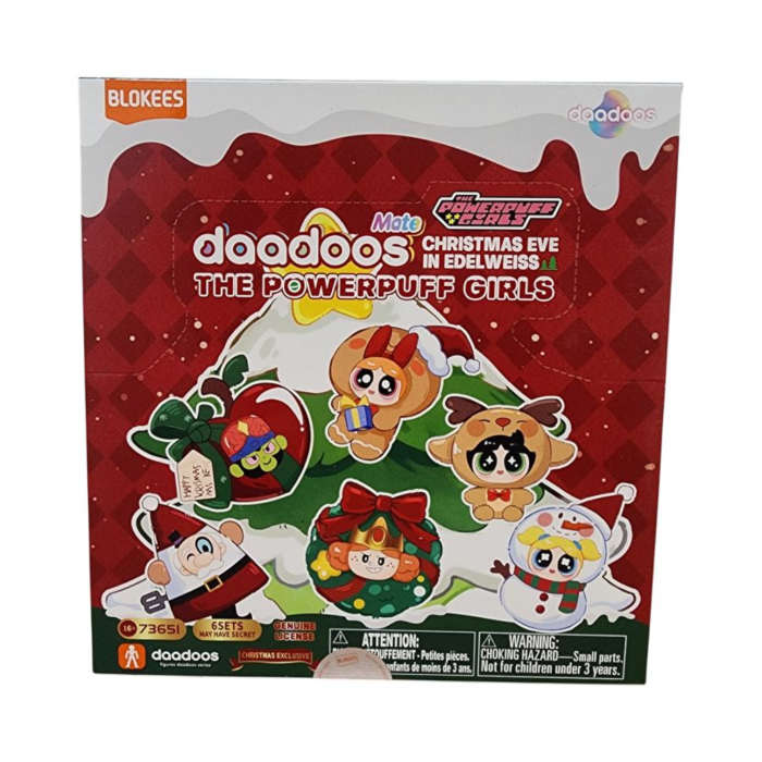 The Powerpuff Girls - Daadoos - Mate Series 01 - Christmas Eve In Snowflake Hollow Blokees Figures - 6 In 1 Blind Box Display