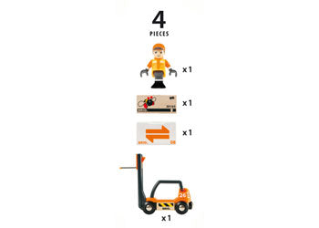 BRIO - Forklift 4 Pieces