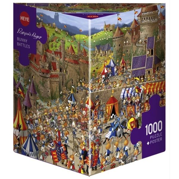 Heye - Puzzle Poster - Francois Ruyer (Bunny Battles) - 1000 Piece Jigsaw - Good Games