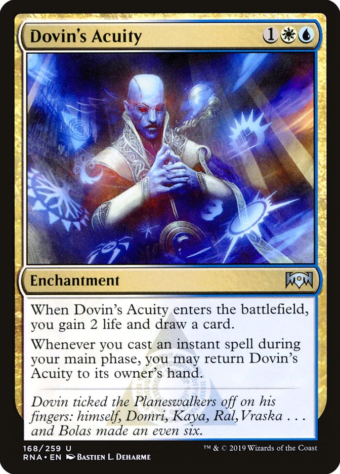 Dovin's Acuity 168/259 (Ravnica Allegiance)