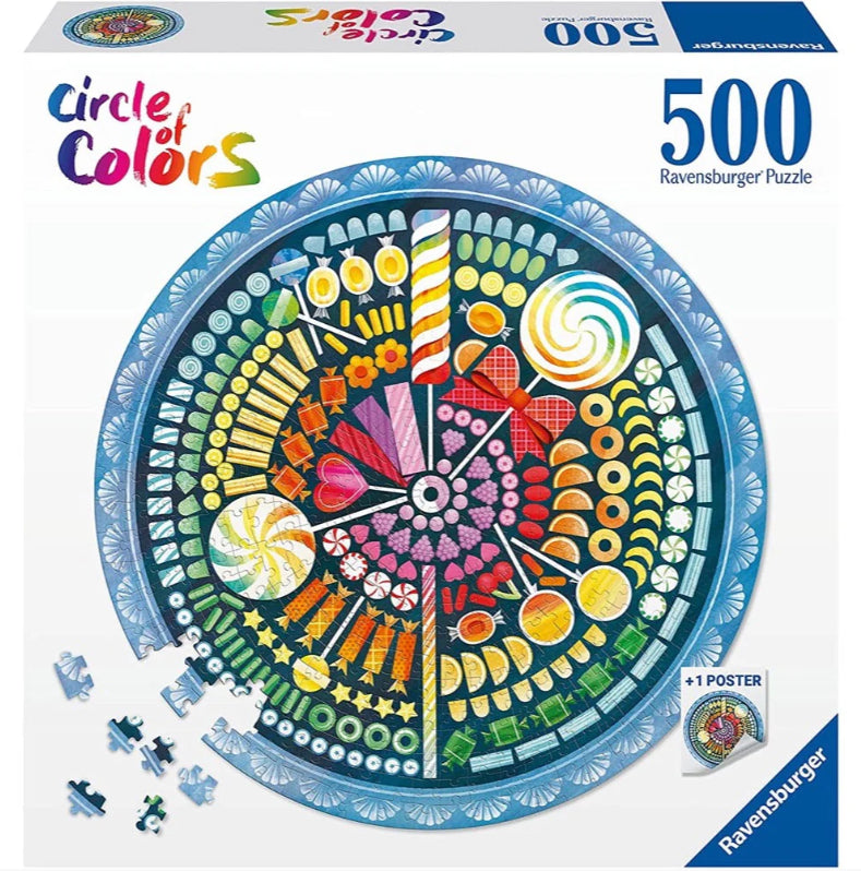 Ravensburger - Circle of Colors-Candy 500 Piece Jigsaw - Good Games