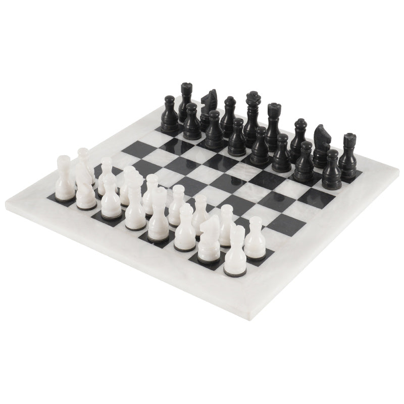 30cm Chess Set - White & Black - Good Games