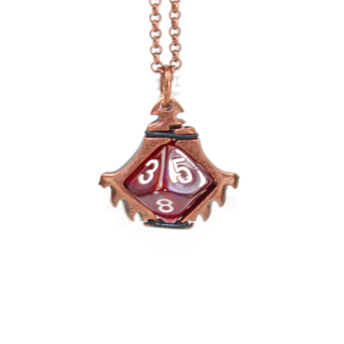 Chessex - Pendant d10 Serrated Blade w/ Old Copper Finish - CHX53009 - Preorder - Good Games