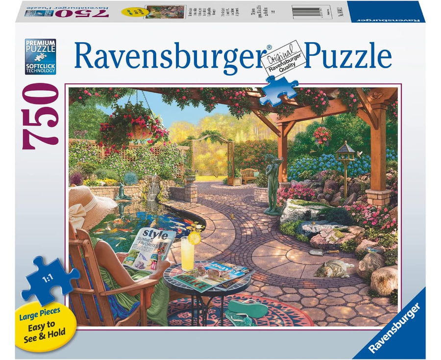 Ravensburger - Cosy Backyard Bliss Large Format 750 Piece Jigsaw - Good Games