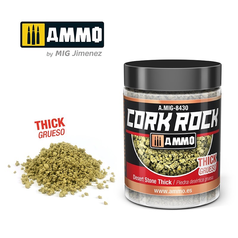 Ammo by MIG Dioramas Terraform Cork Rock Granulate 100ml - Desert Stone Thick - Good Games