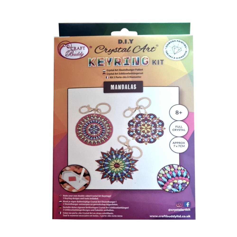CrystalArt - Mandalas Keyring Kit - Good Games