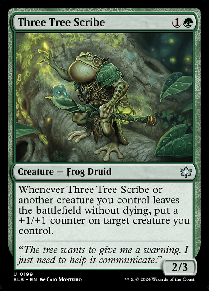 Three Tree Scribe 199 (Bloomburrow)