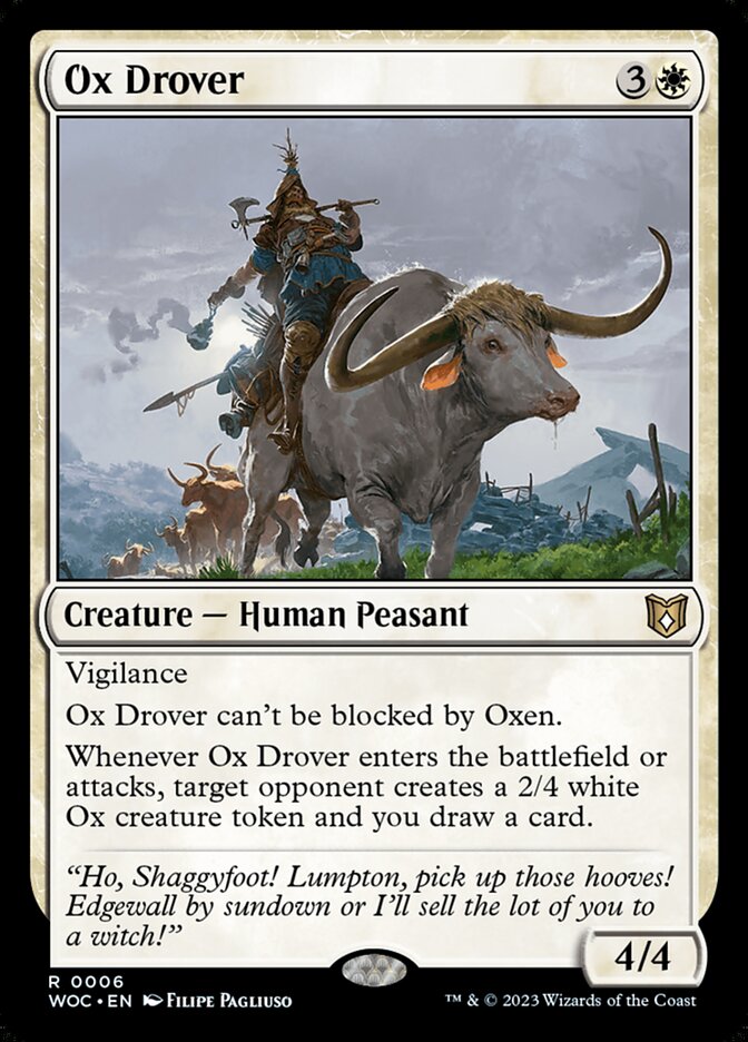 Ox Drover 6 (Commander: Wilds of Eldraine)
