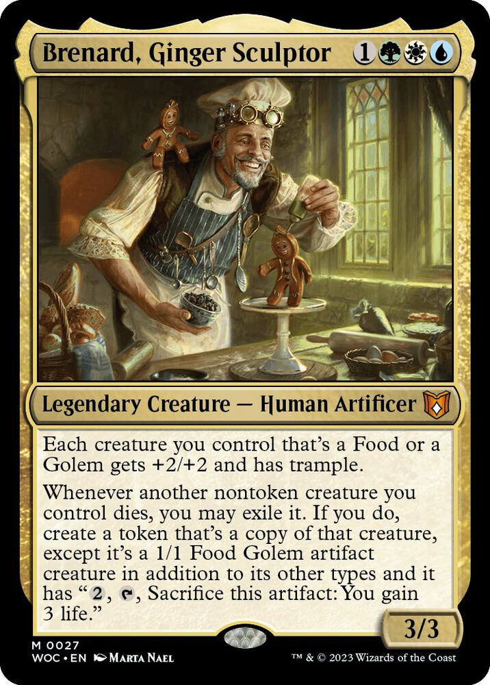 Brenard, Ginger Sculptor 27 (Commander: Wilds of Eldraine)