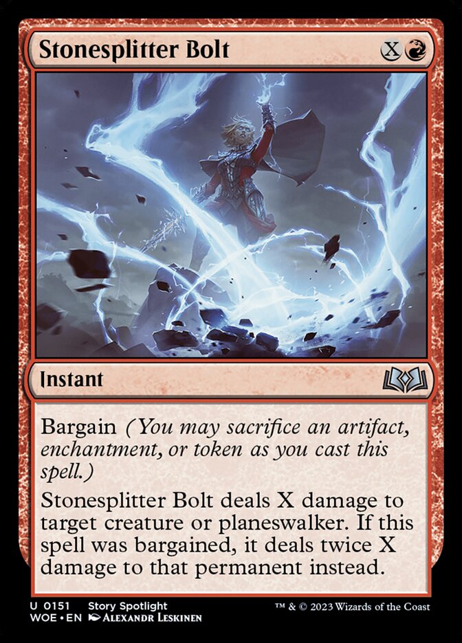 Stonesplitter Bolt 151/276 (Wilds of Eldraine) - Foil