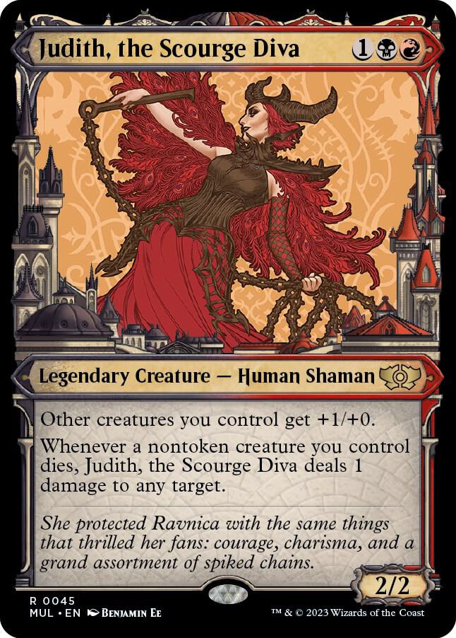 Judith, the Scourge Diva 45 (March of the Machine: Multiverse Legends) - Showcase Foil