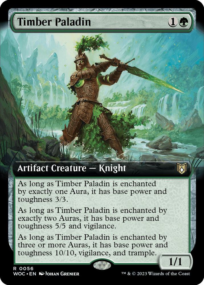 Timber Paladin 56 (Commander: Wilds of Eldraine) - Extended Art