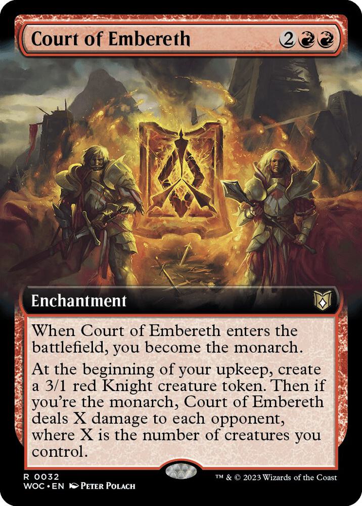 Court of Embereth 32 (Commander: Wilds of Eldraine) - Extended Art