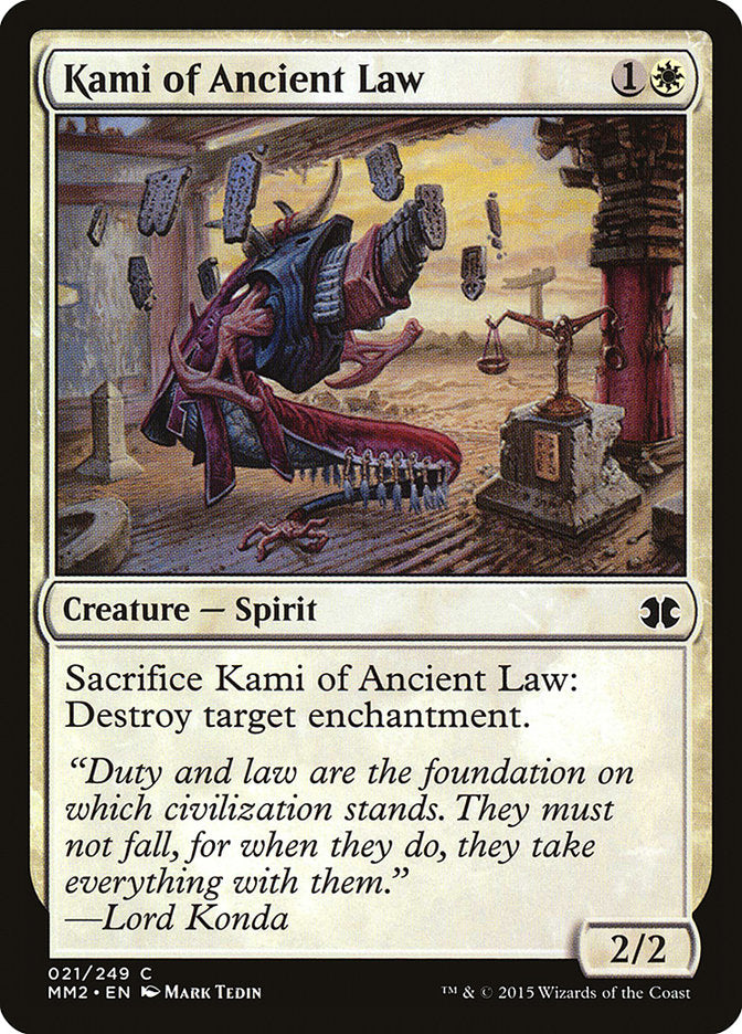 Kami of Ancient Law 21/249 (Modern Masters 2015)