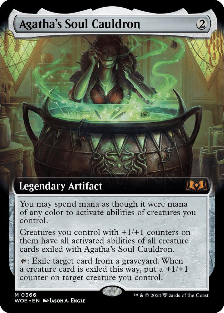 Agatha's Soul Cauldron 366 (Wilds of Eldraine) - Extended Art