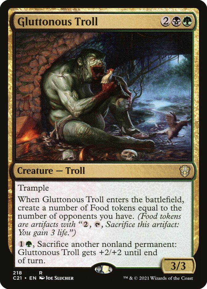 Gluttonous Troll 218/81 (Commander 2021)
