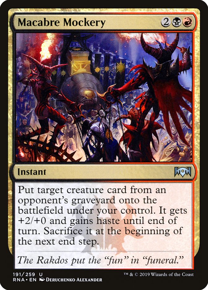 Macabre Mockery 191/259 (Ravnica Allegiance)