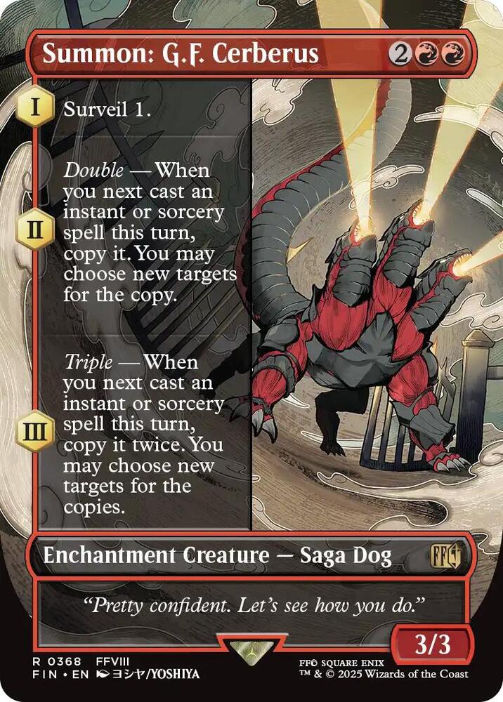 Summon: G.F. Cerberus 368 (FINAL FANTASY) - Borderless