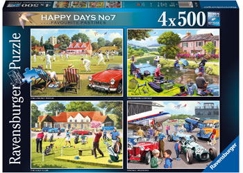 Ravensburger - Favorite Pastimes 4x500 Piece Jigsaw - Good Games
