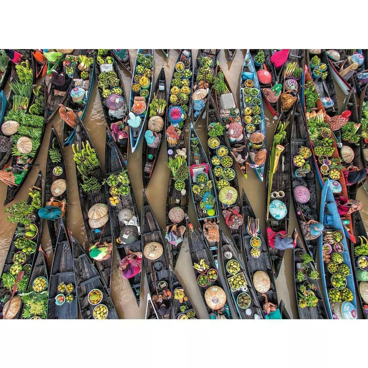 Ravensburger - Floating Market, Indonesia 500 Piece Jigsaw