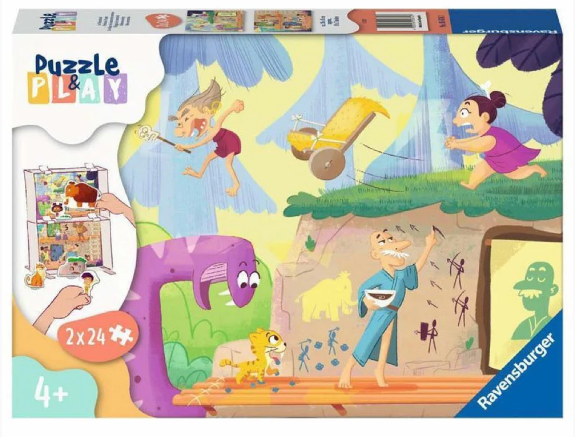 Ravensburger - Puzzle & Play Cavemen 2x24 Piece Jigsaw - Good Games