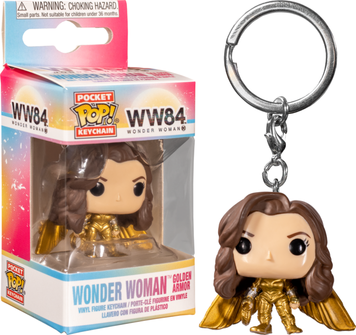 Wonder Woman 2 - WW Gold No Helmet Pop! Keychain - Good Games