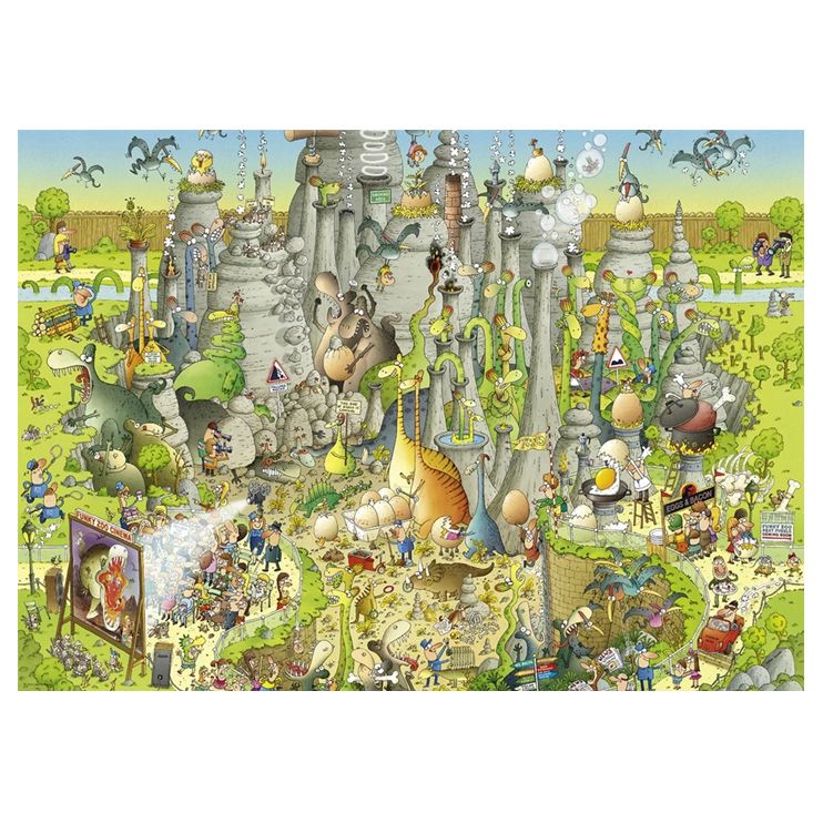 Heye - Funky Zoo Jurassic Habitat 1000 Piece Jigsaw - Good Games