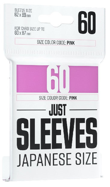 just sleeves card sleeves Gamegenic Just Sleeves Japanese Size Pink – Good Games