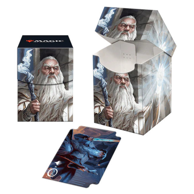 Ultra Pro - The Lord of the Rings Tales of MiddleEarth 100plus Deck Box 2 Featuring Gandalf - Good Games