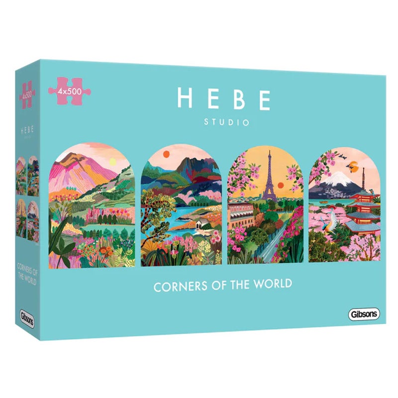 Gibsons - Corners of the World 4x500 Piece Jigsaw - Good Games