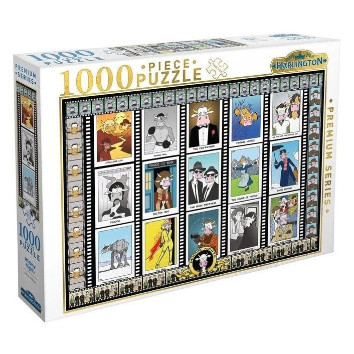 Harlington - MOOvie Nights Puzzle 1000 Piece Jigsaw - Good Games