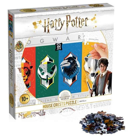 Harry Potter - House Crests 500 Piece Jigsaw Puzzle - Good Games