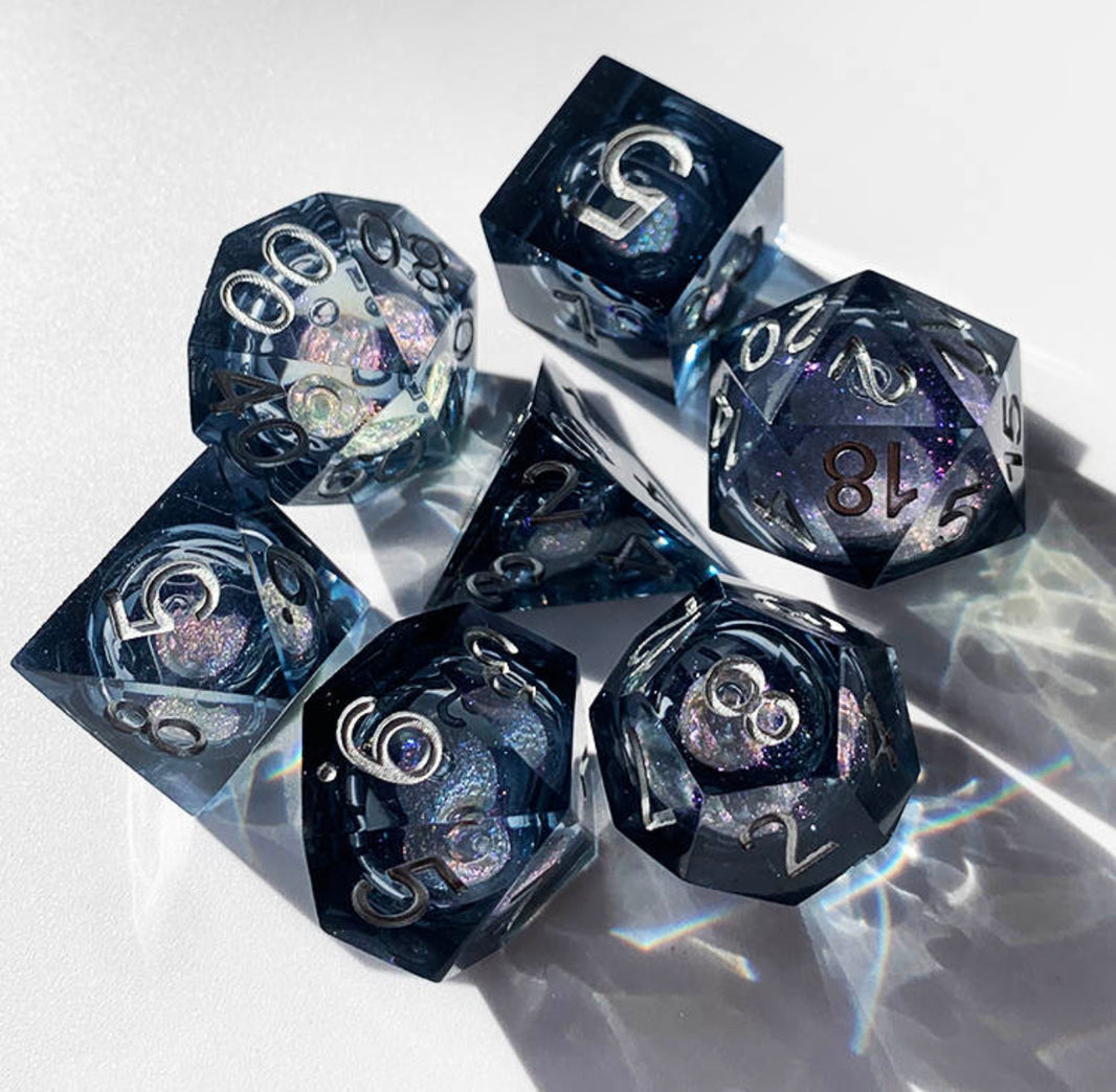 ACE RPG Dice Active Gel Midnight Black - Good Games