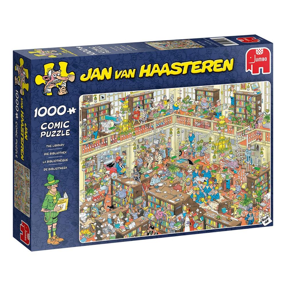 Jan Van Haasteren - The Library 1000 Piece Jigsaw - Good Games