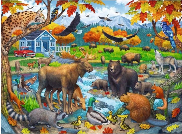 Ravensburger - Wildlife Gathering 150 pieces