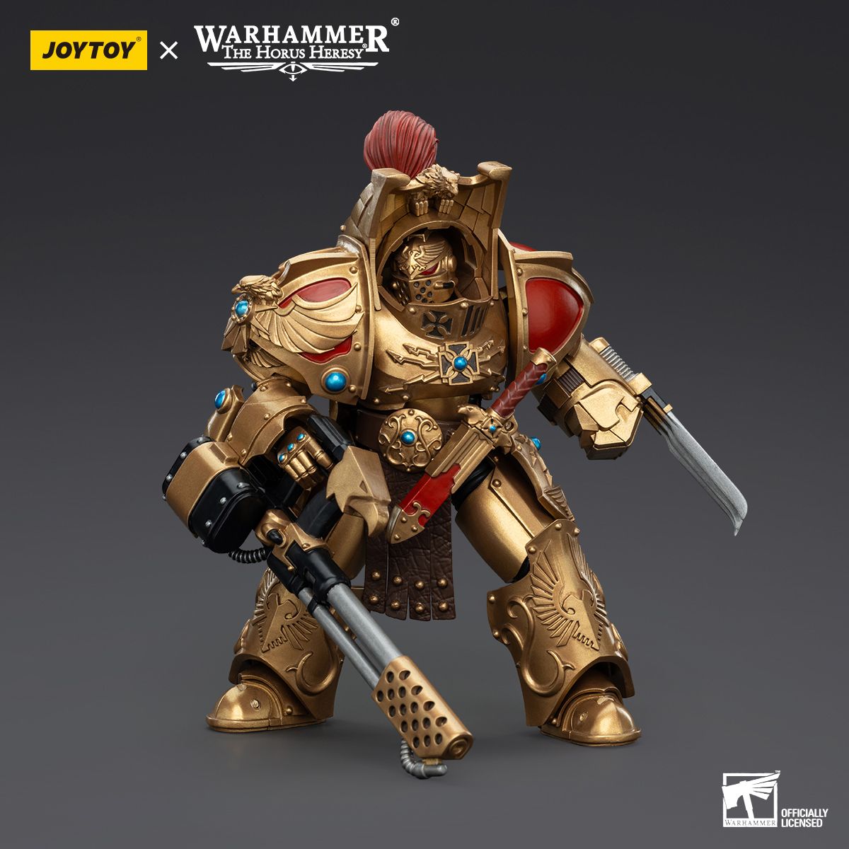 Warhammer Collectibles: 1/18 Scale Legio Custodes Aquilon Terminator Squad Aquilon w Firepike - Good Games