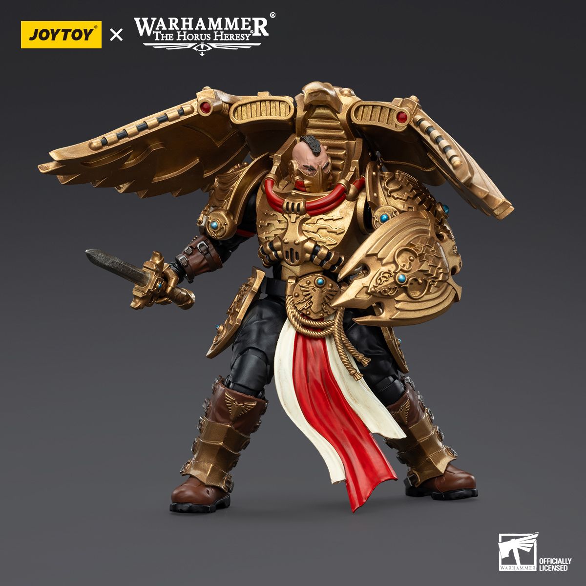 Warhammer Collectibles: 1/18 Scale Legio Custodes Custodian Venatari with Venatari Lance - Good Games