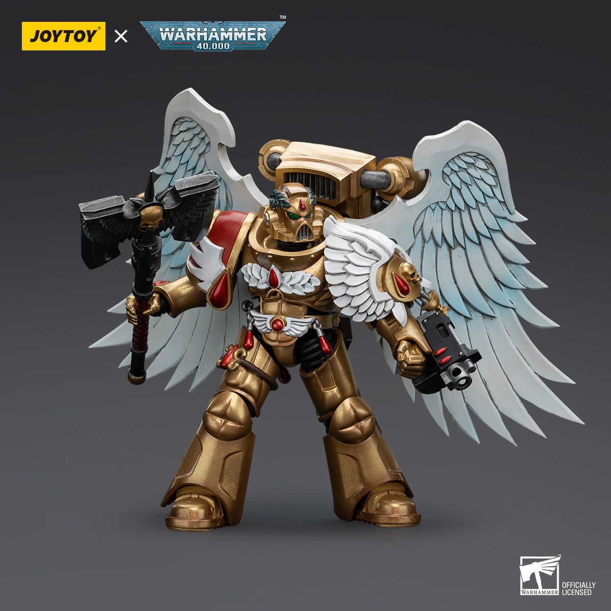 Warhammer Collectibles: 1/18 Scale Blood Angels Sanguinary Guard with Encarmine Axe - Good Games