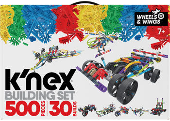 knex - Wings and Wheels 500 Pieces 30 Builds