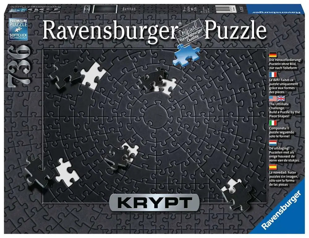 Ravensburger - Krypt Black Puzzle - 736 Piece Jigsaw - Good Games