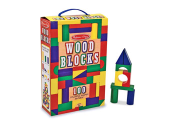Melissa & Doug - 100 Wood Block Set – Good Games