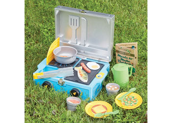 Melissa & Doug - Let's Explore Wooden Camp Stove Play Set