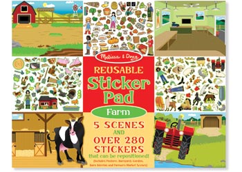 Melissa & Doug - Reusable Sticker Pad - Farm