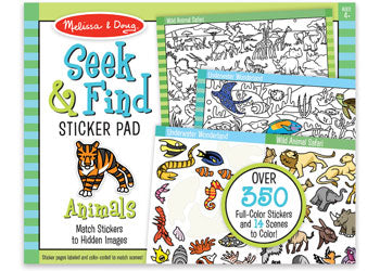 Melissa & Doug - Seek & Find Sticker Pad - Animals