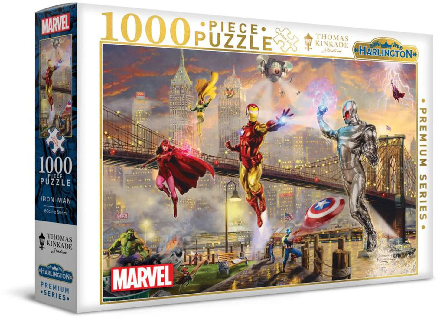Harlington - Thomas Kinkade - Marvel - Iron Man 1000 Piece Jigsaw - Good Games