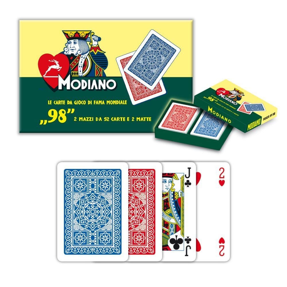 98 Plastic Coated Poker Double Deck - Good Games