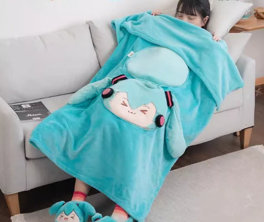 Hatsune Miku Reversible Pillow/Blanket - Good Games