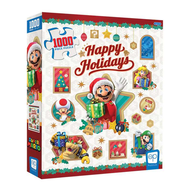 Super Mario Happy Holidays 1000 Piece Jigsaw - Good Games